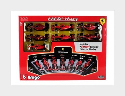 1:43 BURAGO Ferrari Set F1 7X Sf1000 Sf21 Sf-75 Sf-23 Sf-24 BU36864-PACK7 Modell