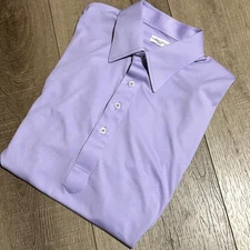 Collars & Co Men's Dress Collar Polo Size Medium Purple