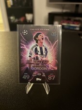 Topps Match Attax Extra 25/26 Anthony Gordon Electrix Card Limited Edition
