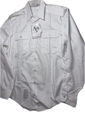 NWT DSCP dress shirt Garrison Coll. White L/S Army men's 15.5 34/35 46x31"