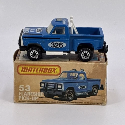 Matchbox 75 Flareside Pick Up 326 Baja Bouncer Truck Lesney Original Box Rare