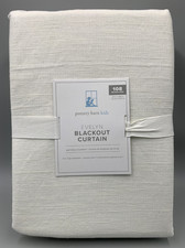 Pottery Barn Kids Evelyn Linen Blackout Curtain Ivory 44" x 108" B4008
