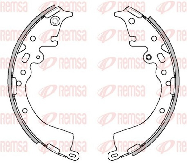 Remsa Bremsbacke 4538.00 253Mm FüR Toyota Hilux 8 Pick Up GUN112_ GUN122_ GUN135-image