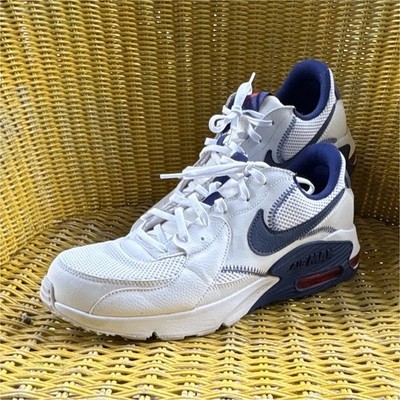Nike Air Max Men s Low Top Athletic Sneakers Lace Up Solid White Blue Red