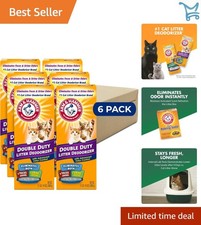 Cat Litter Deodorizer Double Duty 30 oz Pack of 6 Odor Eliminator Fresh
