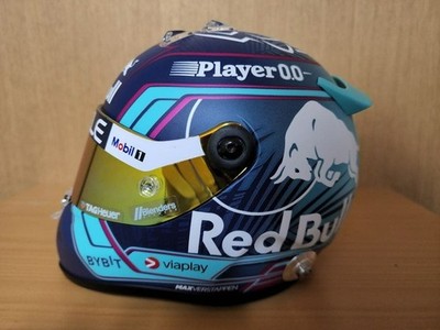 Max Verstappen Red Bull 1/2 Helmet 2023 Miami GP Limited Box Unused t66