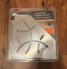 Schluter Systems Shelf-E Pentagonal Corner Shelf Brushed Stainless Steel