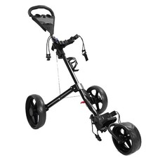 Foldable & Lightweight 3 Wheeled Golf Push Trolley Golf Essentials1
