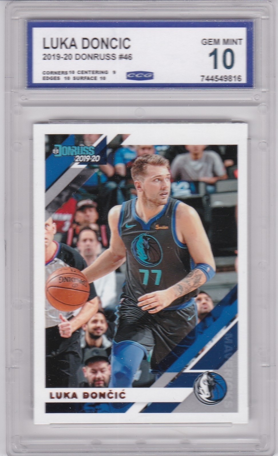 LUKA DONCIC 2019 Donruss #46 Dallas Mavs $$ Los Angeles Lakers Card GEM MINT 10!