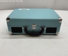 Victrola 082016 Blue Portable Vinyl Record Player Turntable Not Tested