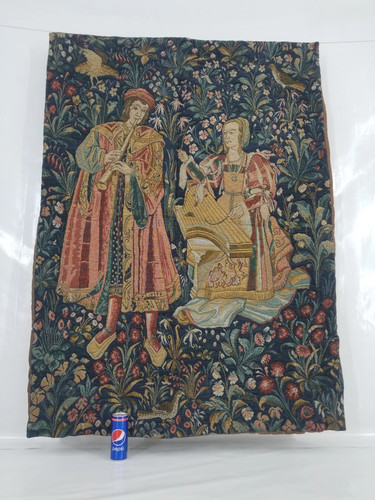 Vintage Medieval Scene Wall Hanging Tapestry 148x108cm