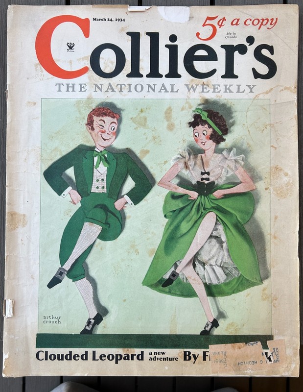 Colliers Magazine. March 24, 1934. Dashiel Hammett, Frank Buck, Max Brand
