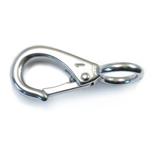 5/8" 18-8 Stainless Steel 90 degree Fixed Eye Spring Snap Hooks 5 pcs. 