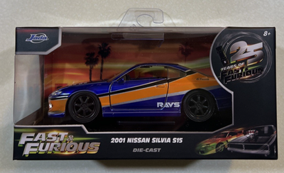 NEW 2026 JADA 25 YEARS OF FAST & FURIOUS 2001 NISSAN SILVIA S15 1