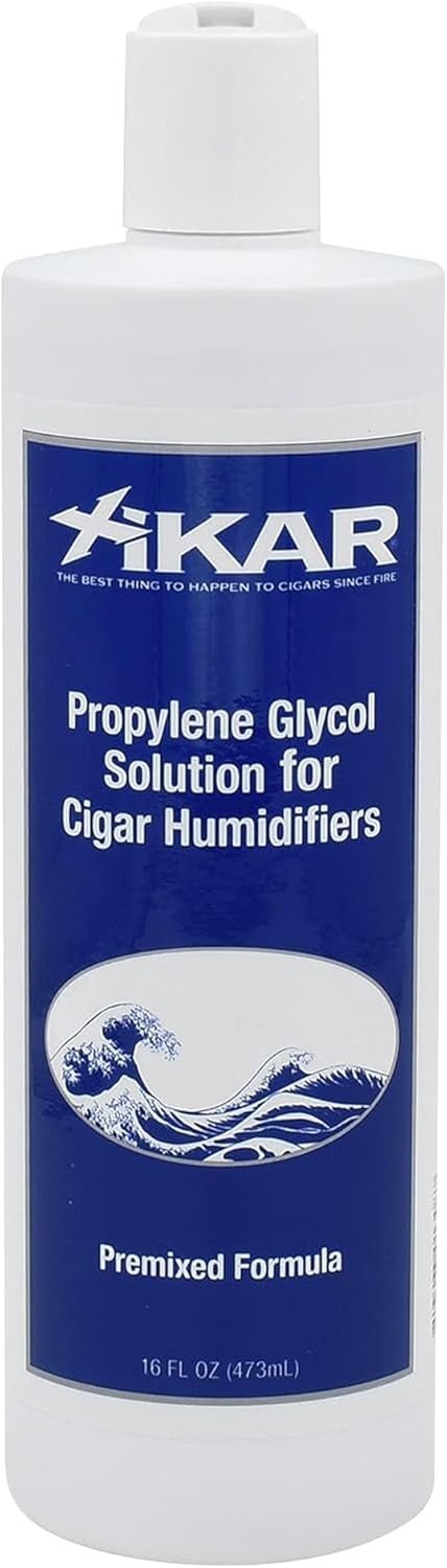 Xikar Cigar Humidor Solution - Premium Pre-Mixed Propylene 16 oz, white 