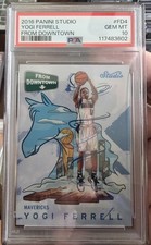 2016-17 Panini Studio #FD4 Yogi Ferrell From Downtown PSA 10 Rookie SSP CASE HIT