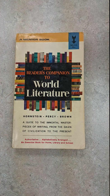 The Reader's Companion To World Literature Mentor Book 1964 Eleventh Printing