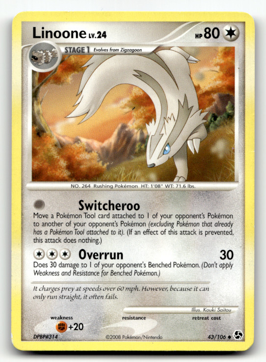 Linoone 43/106 Normal Uncommon Great Encounters LP