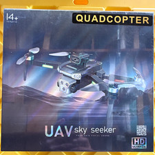 UAV Sky Seeker Quadcopter Drone 2.4G HD Camera Headless Mode LED Light Black