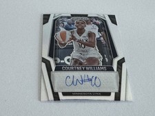 2025 Panini WNBA Prizm Courtney Williams Minnesota Silver Prizm Auto Card #SG-CW