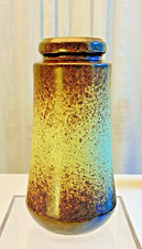 Vintage MCM West Germany Fat Lava Vase by Scheurich Keramik 209-18  7.25” Tall