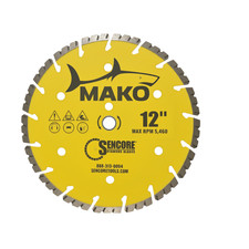 12" Mako Diamond Blade from Sencore - FREE SHIPPING