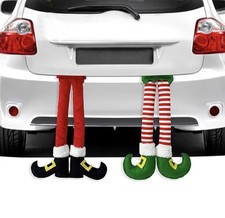 Christmas Elf Leg Car Clip: Car Decoration (Read Description)