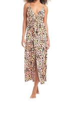 Bar III Small Animal-Print Swim Cover Up Dress Multi New MSRP 88