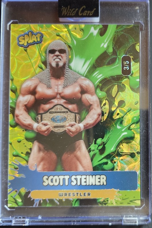 2026 Wild Card Splat SCOTT STEINER ENCASED REFRACTOR SP Card #3/5 