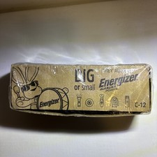 NEW/SEALED Energizer C Batteries 12 Pack Alkaline Long-Lasting Power Cell