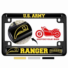 [Officially Licensed Product] - Motorcycle Metal License Plate Frame with U.S. 