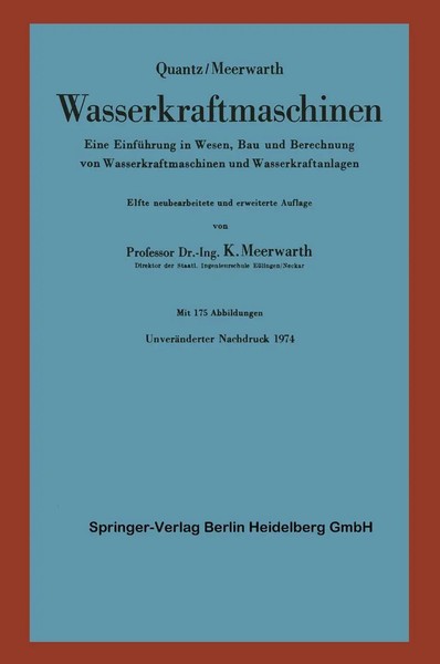 L. Quantz (U. A.) | Wasserkraftmaschinen | Taschenbuch | Deutsch | Vii-image