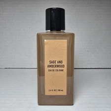 Tru Fragrance Sage and Amberwood Eau De Cologne 3.4 oz/100 ML Spray New