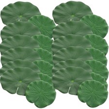 20 Pcs Floating Lotus-leaves Ornament Fountain Decor Pond Plants