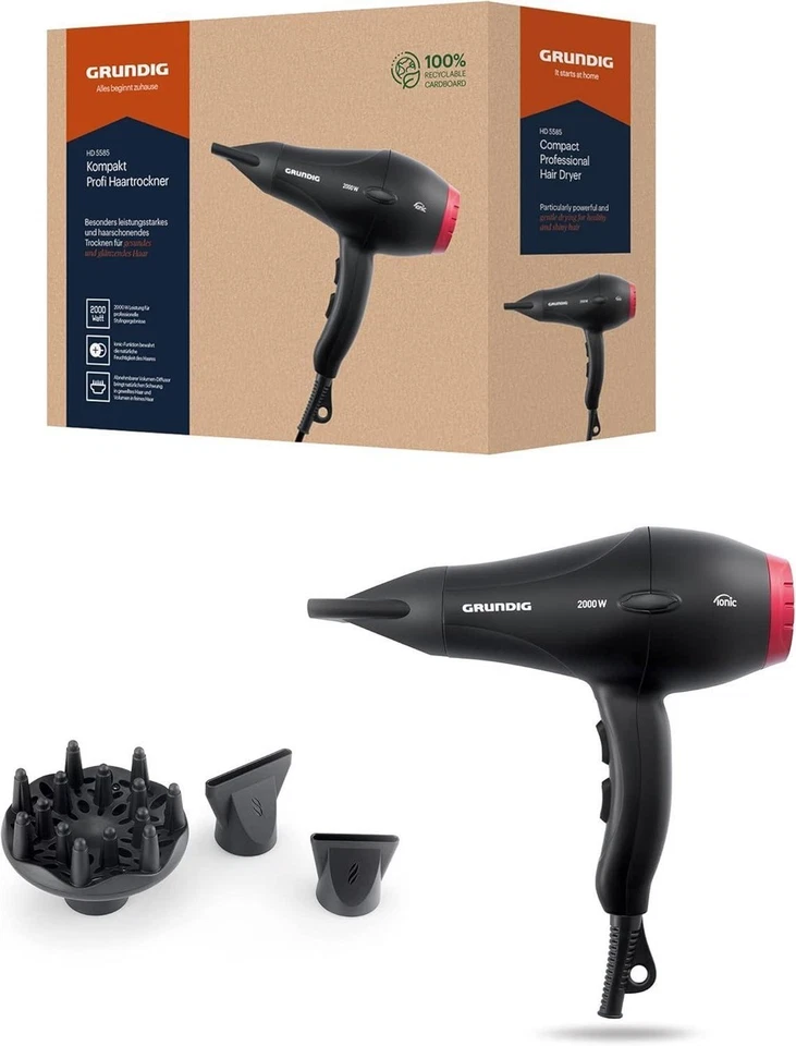 Grundig HD 5585 KOMPAKT PROFI Haartrockner #29938844 - Bild 2 von 4