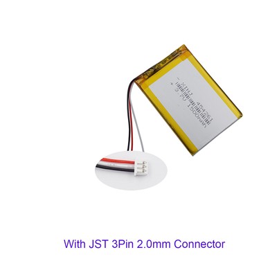 3.7V 1500mAh 5.55Wh Li-Polymer Li Battery 454261 NTC Thermistor JST 3Pin 2.0mm