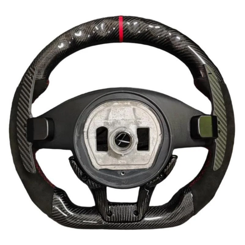 Volante de fibra de carbono LED AMG Fit Mercedes-Benz C43 C63 E43 E63 S63 S65 Foto 4 de 4