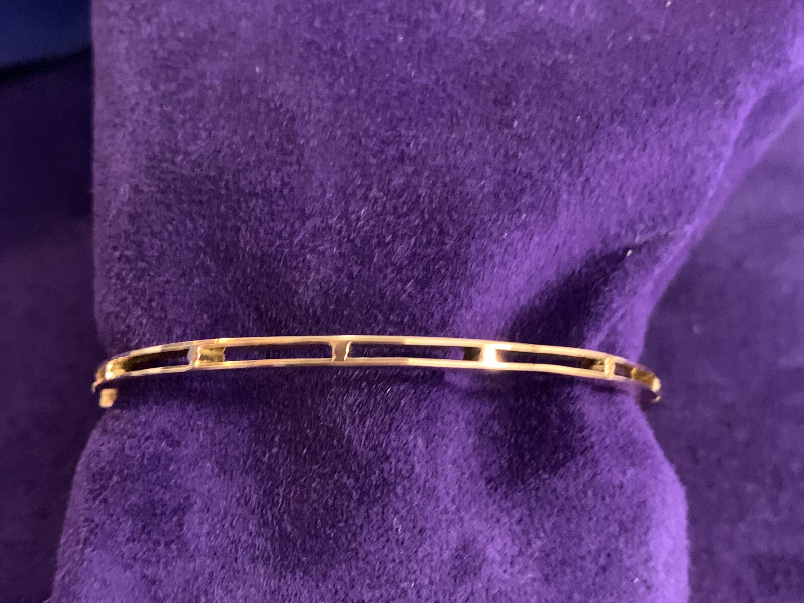 Elegant Estate 18K Solid Yellow Gold Spiral Diamond Bangle Bracelet eBay