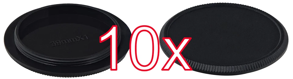 XULLU 10 X Bodydeckel für M39 Schraub Gewinde Gehäusedeckel Body Cap Deckel Body