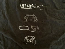 Club Nubytech T-Shirt Breaking all the Rules L Large Chainsaw controller RE4
