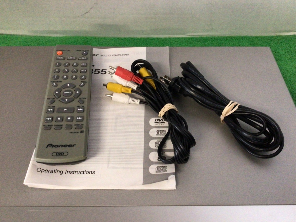 Pioneer DVD DV-355 With Remote Tested Works Silver Plus A/V