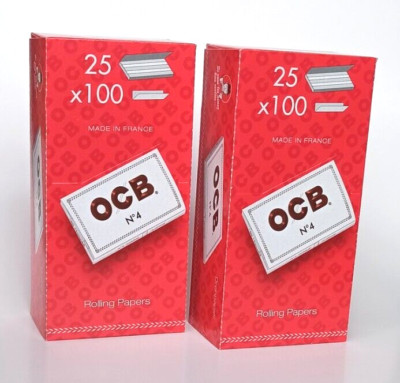 2 x 25 OCB Weiß kurz No.4 Papers Regular 100 Blättchen Zigarettenpapier Papers