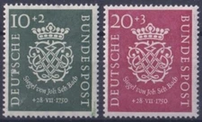 F-EX47299 GERMANY 1950 MLH 200th ANNIB JOHAN SEBASTIAN BACH CLASSIC MUSIC.