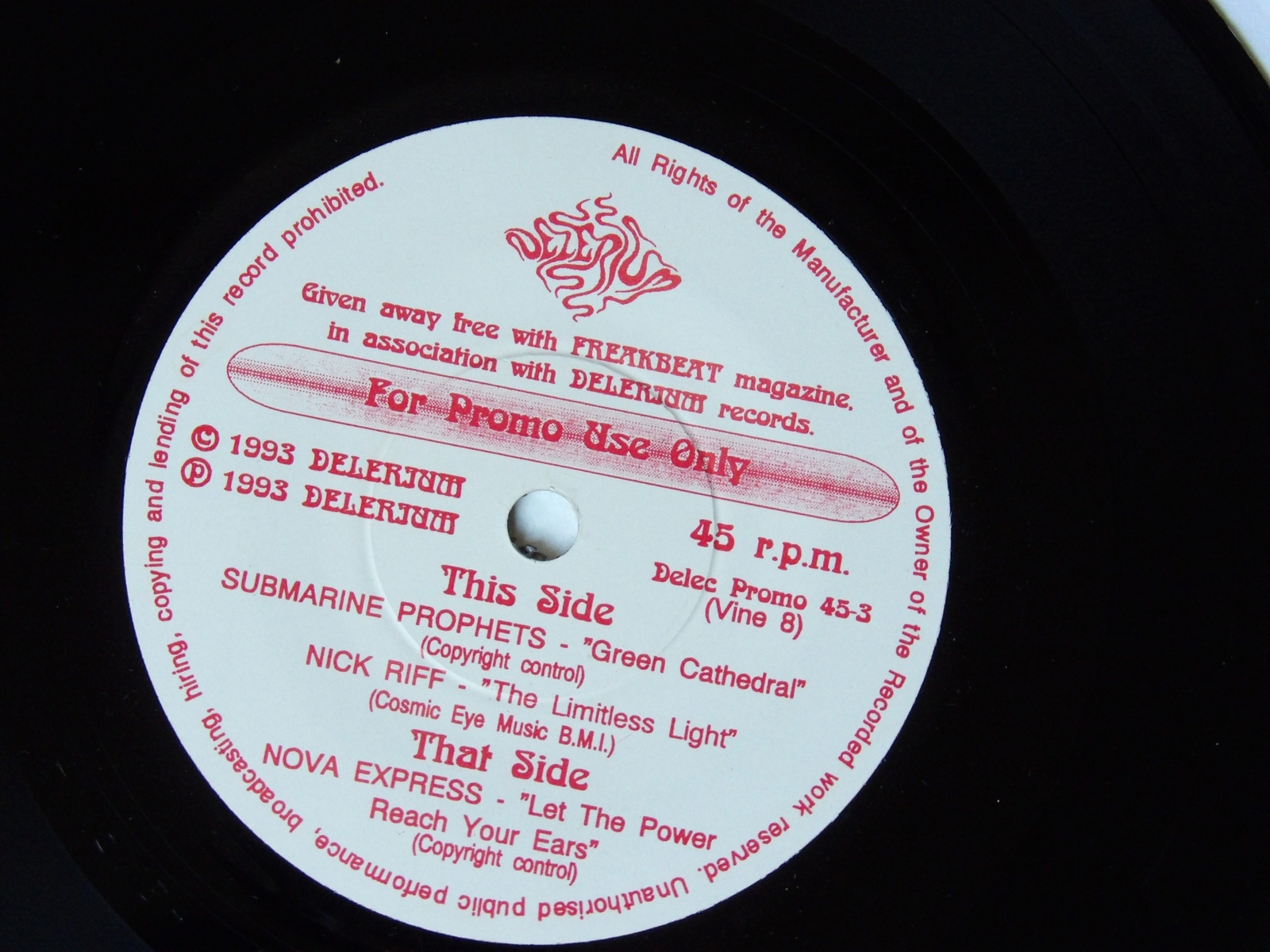 Various: Freakbeat Issue 8 EP Near Mint 7" Nova Express, Nick Riff etc