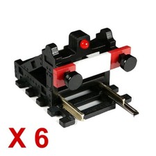 6 Pack Wireless Buffer Stops With Light (for DCC, HO/OO) Free Express Shipping! 