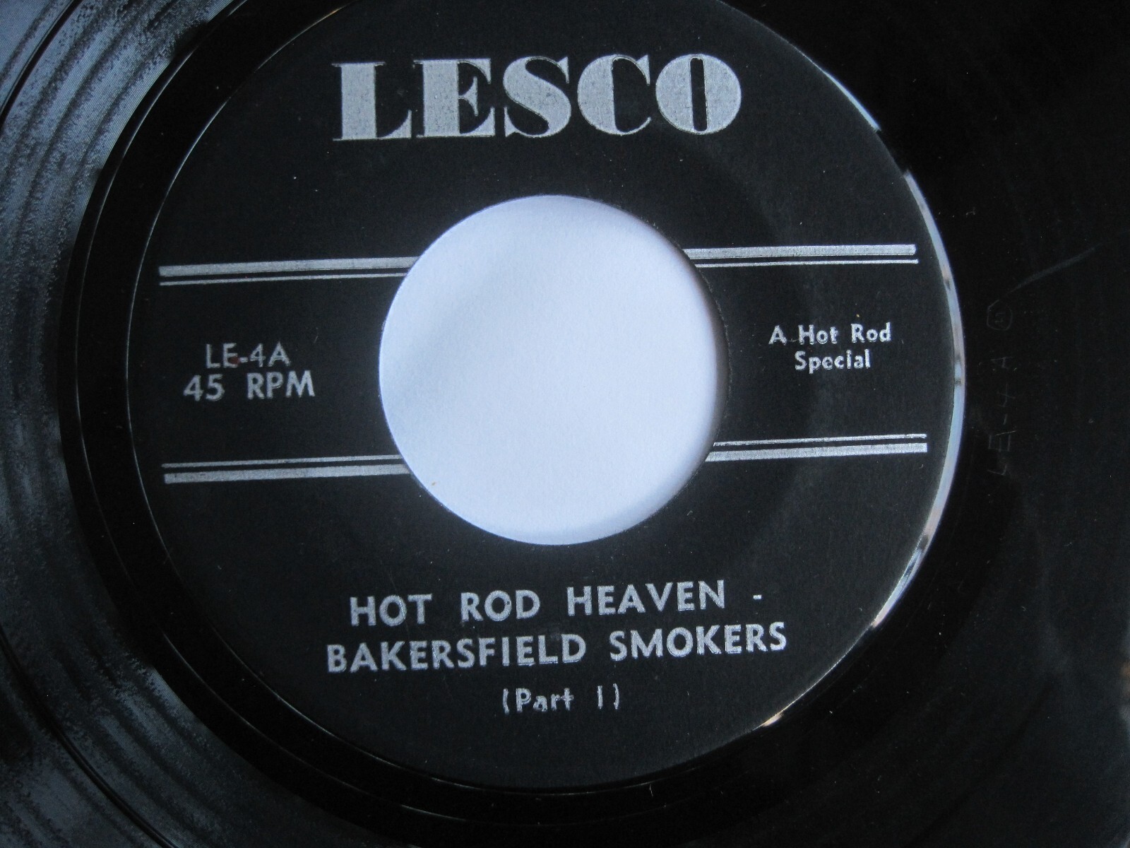 RARE 45 Bakersfield Smokers Hot Road Heaven Drag Racing Car Sounds