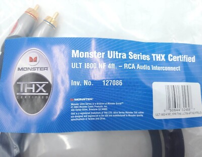 ▲▽▲新品！MONSTER THX RCAケーブル 4M Monster Ultra Series THX Certified Cable ULT 1800 NF 4' RCA Audio