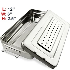Surgical Dental Instrument Box Cassette Autoclave Sterilization Container 12''