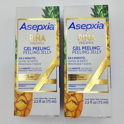 2x Asepxia Face Peel Facial Exfoliator Gel Peeling Jelly Natural Pineapple Acid