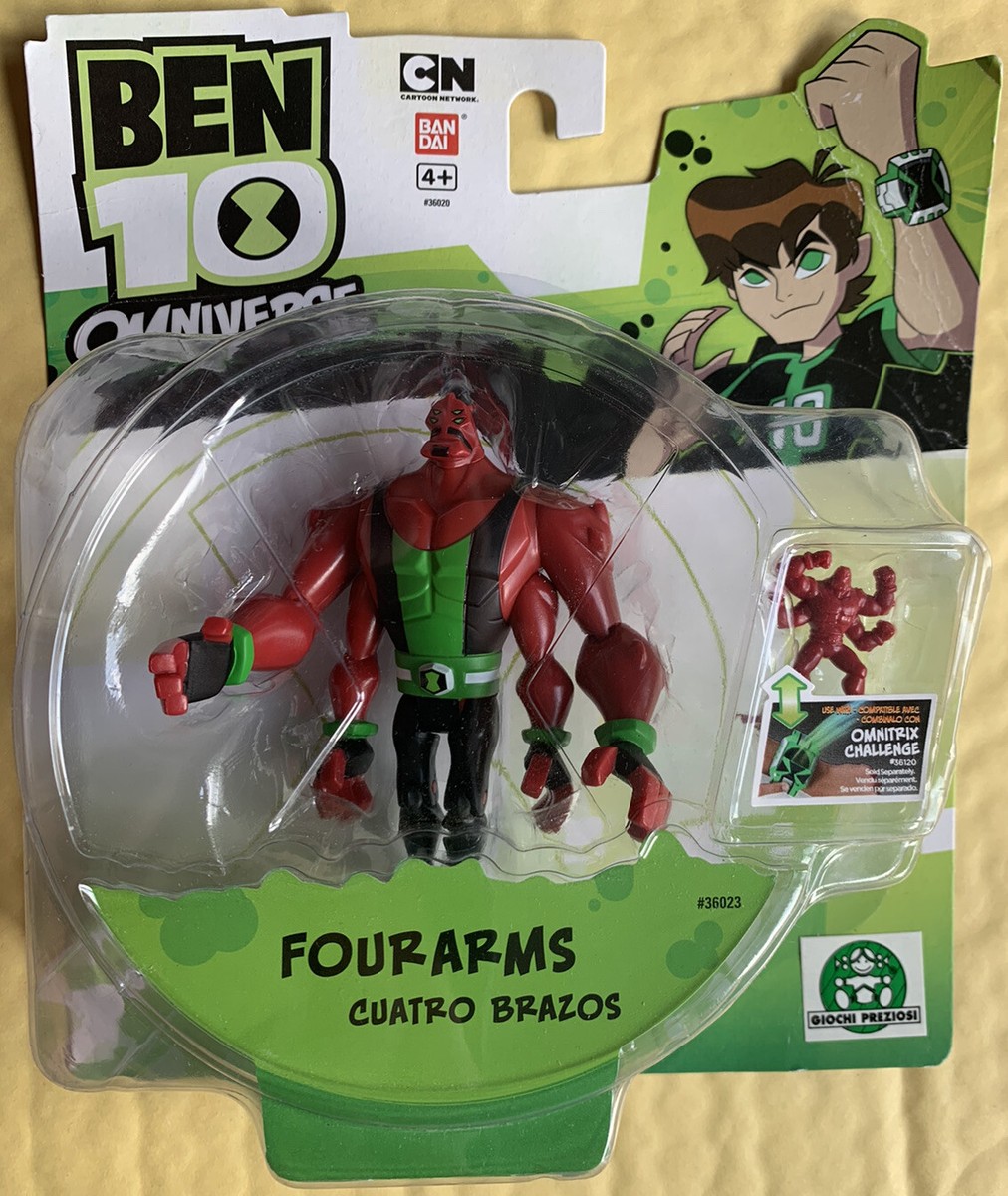 新品・未開封　BEN10 フィギュア　FOUR ARMS Ben 10 Power Up Fourarms 6 Deluxe Action Figure Lights